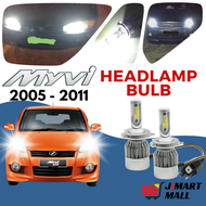 PERODUA MYVI HEADLAMP LED BULB 6000K White Car Head Light Lamp Spotlight Lampu Besar Depan Mentol Ke