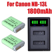🔥 NB13L NB-13L Baery + Charger For Canon PowerShot G5X G7X G9X G7X Mark II SX620 HS  SX720 HS  SX730