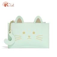 David Jones K'rlot Cat Design Card Holder & Coin Wallet for Girls