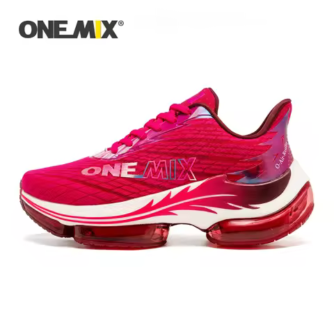 ONEMIX Men's Running Shoes Shock-Absorbing Rebound Breathable Outdoor Racing Sports Shoes Men Height