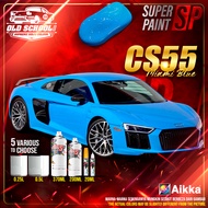 AIKKA CS55 Miami Blue | Old School Solid Series | Automotive 2K Car Paint Motor Body Aerosol Spray C