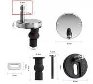 2PC 55Mm Toilet Seat Hinge To Top Close Soft Release Quick Install Toilet Kit For Most Standard Toilet Seats With Top Fix Hinge