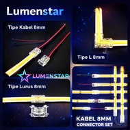 12v 2835 SMD/COB Led Strip Connector 8mm Clip Led Strip Connector