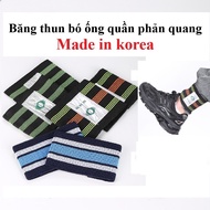 Combo of 2 KOREA trouser leg straps, REFLECTIVE trouser leg elastic bandage