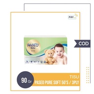Paseo Baby Tissue Soft 50S Travel Tissue 50 Sheets