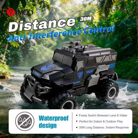 2026 New 9IMOD Q241 1/16 Waterproof Car 2.4G Amphibious Vehicle 10KM/H 4WD Off-Road Stunt Truck