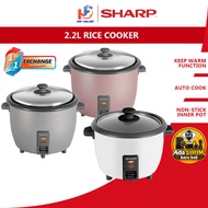 Sharp Periuk Nasi - Rice Cooker (2.2 L) KSH228GWH KS-H228G-WH KSH228SPK KS-H228S-PK KS-H228S-SL