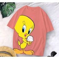 Tweety ICE CREAM CUTE // T-Shirt DISTRO TSHIRT Women Clothes Teenage Bird CUTE IMUT