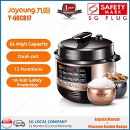 Joyoung/九阳 Y-60C81/Y-60C817 6L Electric High Pressure Cooker/Rice Cooker/Dual Pots/ SG Plug/ English Manual/ Up to 6-month Warranty