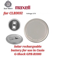 Original Maxell CLB3032 3.7V rechargeable watch battery for Casio Rangeman GPR-B1000 battery