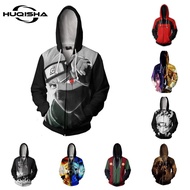 New 3D Printed Anime Naruto Hoodies Women/Men Fashion Cartoon Cosplay Costume Tops Sweatshirt Casual Zipper Coat