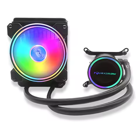 PC Case 120mm Fan Liquid Water Cooling CPU Cooler RGB Heatsink Integrated Radiator Lga 1150 1151 115