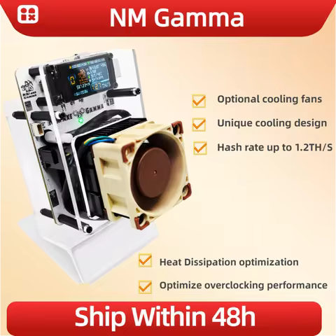 BTC Solo Lottery Miner for computer nerd NMAxe Gamma optimized NMMiner BM1370 ASIC 1.2TH/s Open-sour