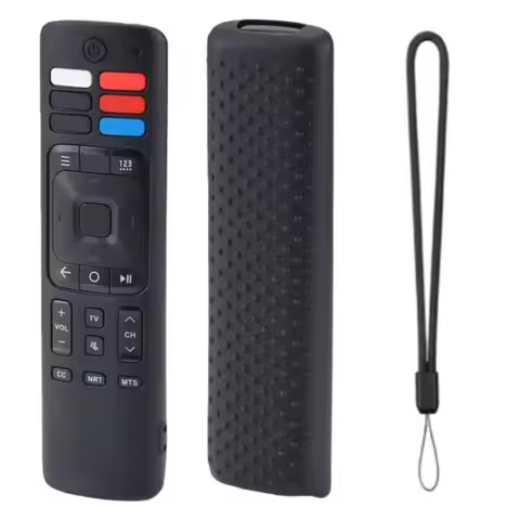 Silicone Remote Case Cover with Lanyard Soft Remote Controller Cover for Hisense ERF3A69 ERF3R69 ERF