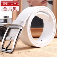 # Men's Leather Belt Genuine Leather Belt Women's White Fashion Korean Jeans Couple Belt Width Pant 