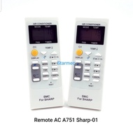 (TBK) REMOT ac sharp 1/2pk sampai 2pk