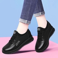 Plover Soft Leather Sneakers - Women's Autumn Comfort Shoe