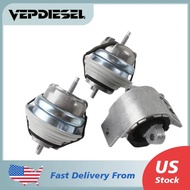 2pcs Left & Right Side Engine Motor Mount With 1pc Transmission Mount For Jaguar XF XJ 4.2L 5.0L 200