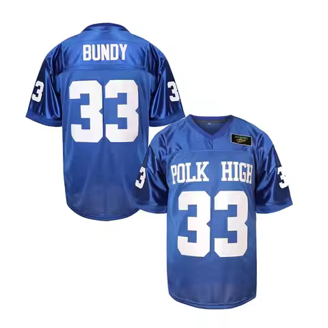 POLK HIGH #33 BUNDY Football Jersey Mens Outdoor American Clothing Soccer Tops Married With Children