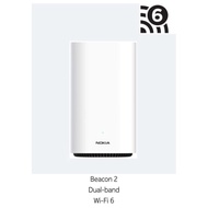 Nokia WiFi Beacon 2 Dual-band Wi-Fi 6 AX1800 Mesh Router System