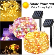 Lampu sinar Solar Lights LED Fairy String Lights String Lights Garden Tree Wedding Party Decor New Y