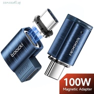 ZENZEST​ USB Type C Magnetic Adapter, 90 Degree USB C To Type C Type-C 100W Magnetic Adapter, Straig