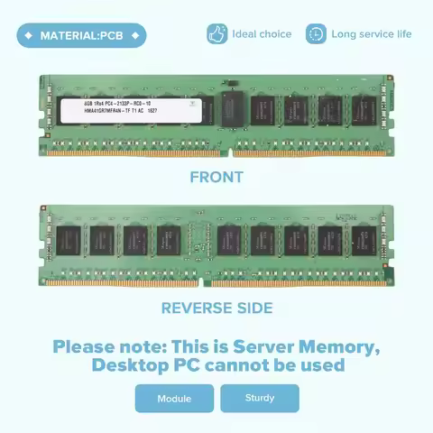 A64I For SK 8GB DDR4 Server RAM Memory 2133Mhz PC4-17000 288PIN 1Rx4 RECC Memory RAM 1.2V ECC REG RA