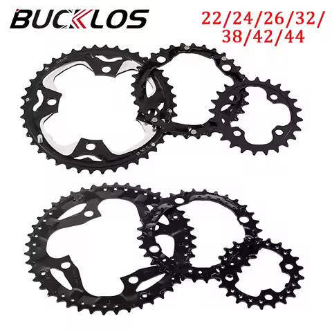 104/64 BCD Bicycle Chainring 9S 10S Triple/Double Mountain Road Bike Chainwheel 22/24/26/32/38/42/44