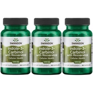 Swanson Indole-3-Carbinol with Resveratrol - I3C Supplement Promoting Cellular Protection - Natural 