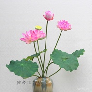 Decoration Lotus Simulation Decoration Flower Lotus Floor Fork EVA8 Feel Lotus 3TCZ