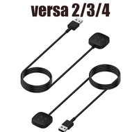USB Charging Cable For Fitbit Versa 3 / 4 Smart Watch Replacement Charger Adapter For Fitbit Sense 2