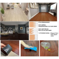 VINYL FLOOR/Permukaan timbul PRIMIER vinyl flooring/1.5MM TEBAL TAHAN AIR DAN TAHAN CARAK/ 3KAKI X 0.5 KAKI/ 1CTN 36 PCS