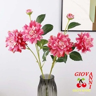 GIOVANNI Artificial Dahlia Flower, Plant Real Touch Simulation Big Dahlia, Photography Props Realist
