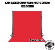 Kain Background Foto Studio Merah / Kain Backdrop Red Screen