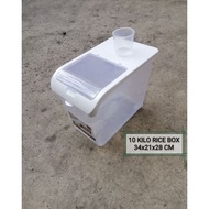 10 kilo mini rice box container rectangular food storage container with cup and flip cover