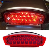 NOBELJIAOO Universal Motorcycle Brake Light License Plate Rear Stop Indicator Tail Turn Signal Light