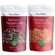 Viva Doria Rainbow Peppercorn Blend (Steam Sterilized Whole Black, White, Green and Pink Peppercorn)