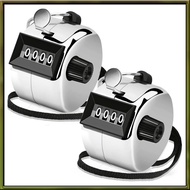 2 Pack Clicker Counter Hand Tally Counter Clicker, 4 Digit Mechanical Palm Click Counter forCoaching