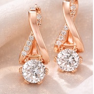 [ELLE] / 14K Rose Gold Shine Earring / ELGPEE461
