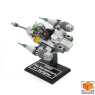 Display Stand for Lego Star Wars The Mandalorian's N-1 Starfighter Microfighter (75363)