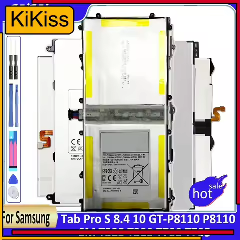 KiKiss Battery For Samsung Galaxy Tab Pro S 8.4/for Nexus 10 GT-P8110 P8110 SM T325 T320 T700 T705 T