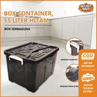 55 LITER CONTAINER BOX + WHEELS - Plastic Box Container Large Container Box