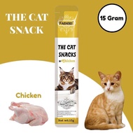 FAENBEI CHICKEN Snack Hewan Peliharaan Cemilan Kucing Cat Strip 15g/strip Kucing besar kecil