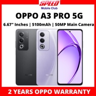 Oppo A3 Pro 5G (8/256GB) (6/128GB) | 2024 Model | 50 MP Main Camera | 5100mAh | 2 Years Oppo Warrant