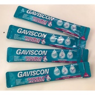 GAVISCON DOUBLE ACTION 1 PACK = 10ml / Sachet  MINT FLAVOUR FOR HEARTBURN / INDIGESTION ( UBAT GASTR