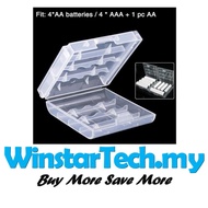 2A 3A Battery Case Clear Box Holder 2AA/ 3AAA Cell Battery Storage Box