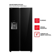 Toshiba GR-RS755WIA-PGY(22) | 640L Side-By-Side Glass Black