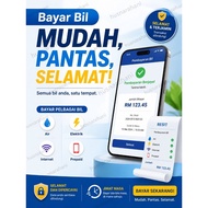 Bayar bil TNB SADA elektrik Api/Air Telco Maxis Celcom Hotlink Digi