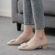 EU38 Sandals With Heels For Women Shoes Plastic Casual 2024 Formal Attire Elegant 1 Inches Flat Kore