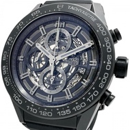 TAG HEUER Carrera Calibre Heuer 01 Chrono CAR2A91 鏤空腕錶，陶瓷/橡膠錶帶，自動機械機芯，黑色錶盤/黑色橡膠錶帶，男士款 [二手]